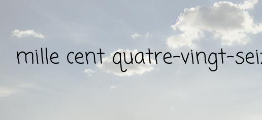 Le chiffre 1196 en lettre