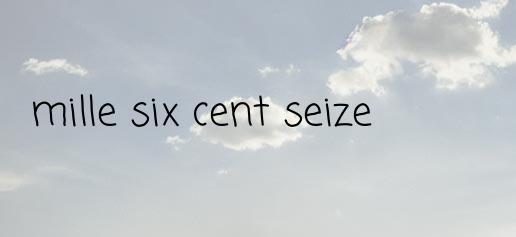 Le chiffre 1616 en lettre