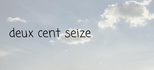 Le chiffre 216 en lettre